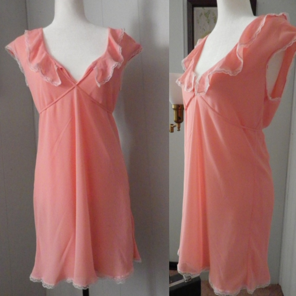 Ivy & Annabelle Intimates Peach Chemise Nightgown